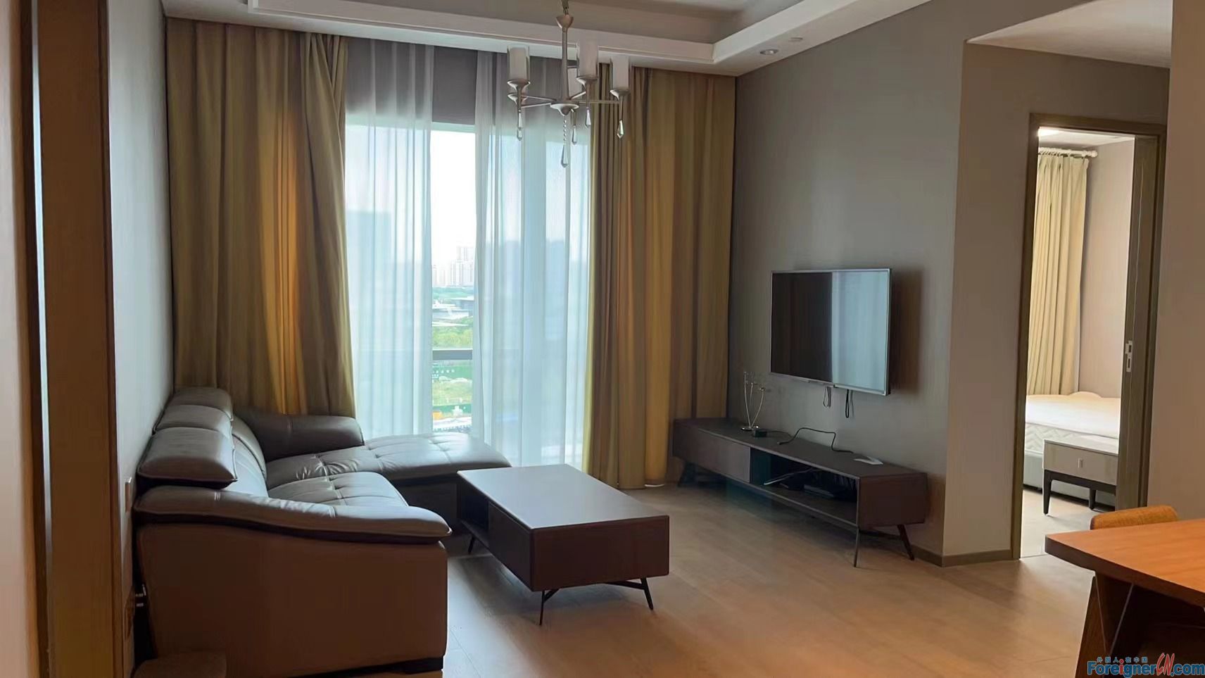 Gorgeous!！! HLCC apartment to rent in Suzhou/2 bedrooms and 1 bathroom/modern and clean design/Jinij Lake/Times square