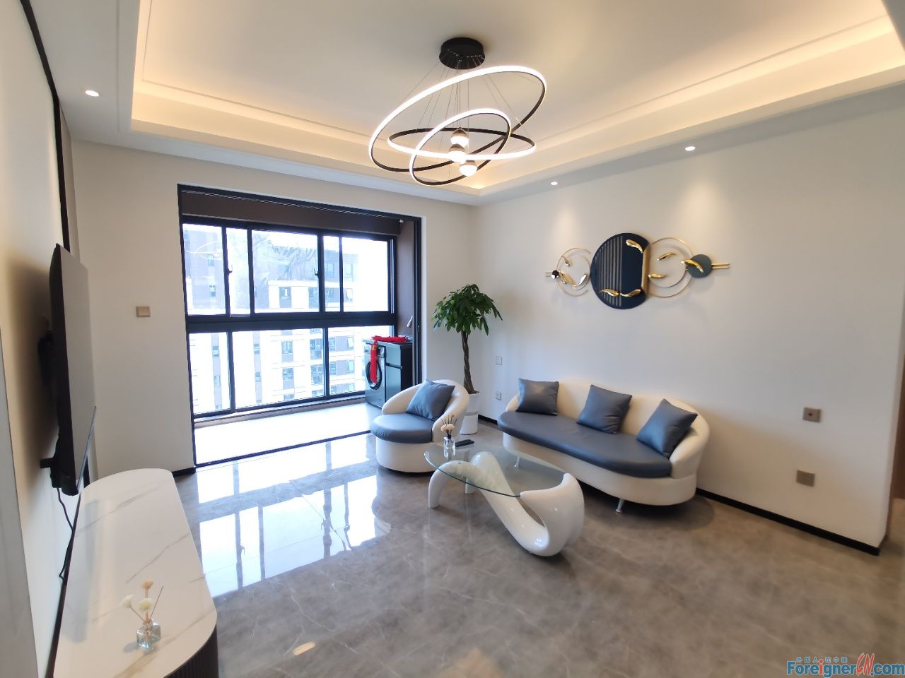 Terrific!! Glory Mansion apartment Rent in Suzhou/3 bedrooms, 1 study room and 2 bathrooms/Brand new/central AC and floor heating/big balcony/Subway Station Nearly/