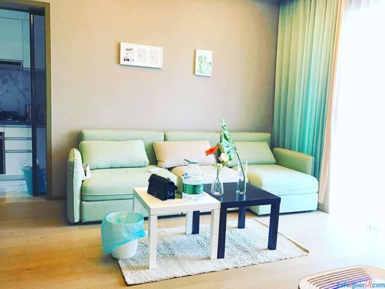 Fabulous! !! HLCC Apartment to rent in Suzhou /SIP / 2 bedrooms and 1 bathroom/Central AC and floor heating,with balcony /CBD of east Jinji lake /Times Square 