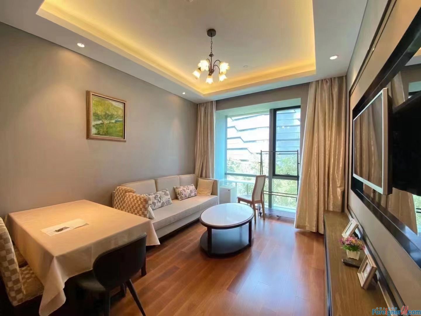 Stunning !!！HLCC apartment to rent in Suzhou SIP/ 1 bedroom and 1 bathroom/Equipped with Central AC ,cozy room and well-kept/Times Square nearby/Subway station