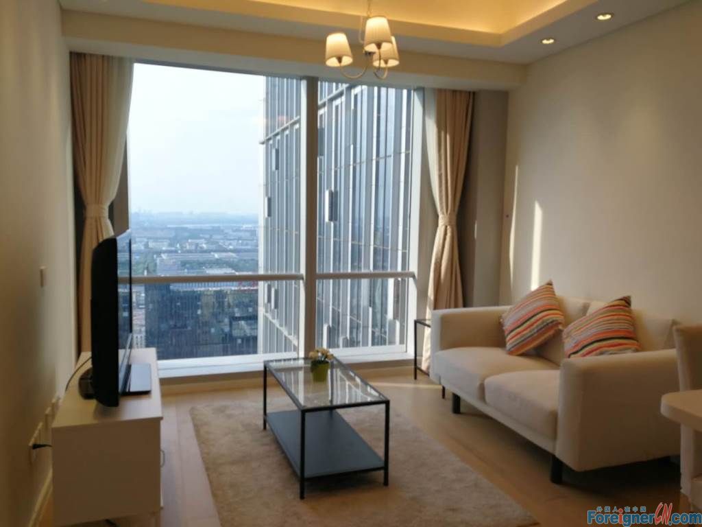 Excellent！！！The Summit apartment to rent in Suzhou/Floor heating , Central AC /High floor and City view/Close to Xinghai Square Suzhou Center Plaza/and Subway line1