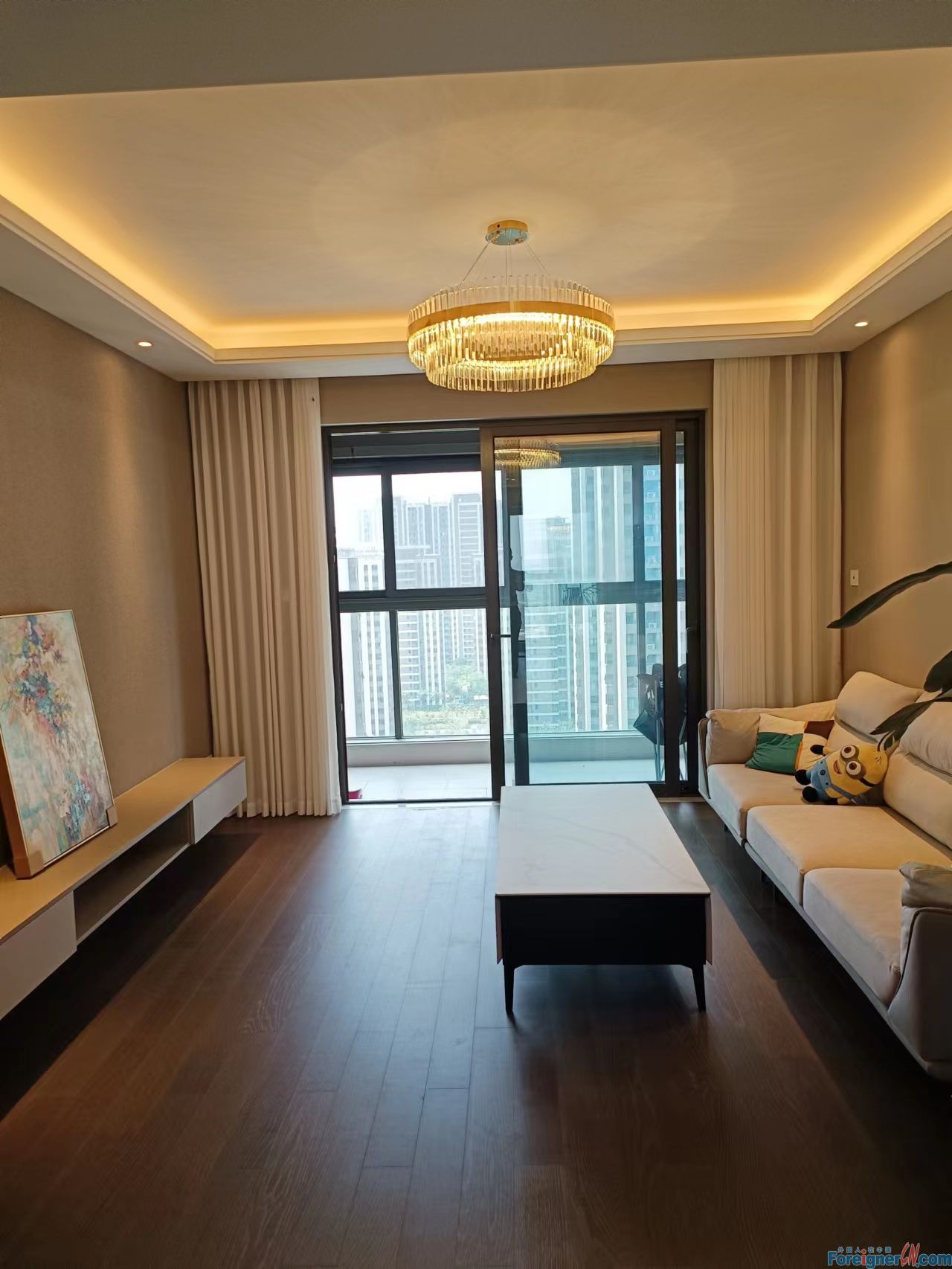 Stunning!! An  apartment is available for rent in Suzhou SND|3 bedrooms and 2 bathrooms|Central AC, floor heating|close to the Subway Station|Suzhou Foreign Language School Xiangcheng Campus.