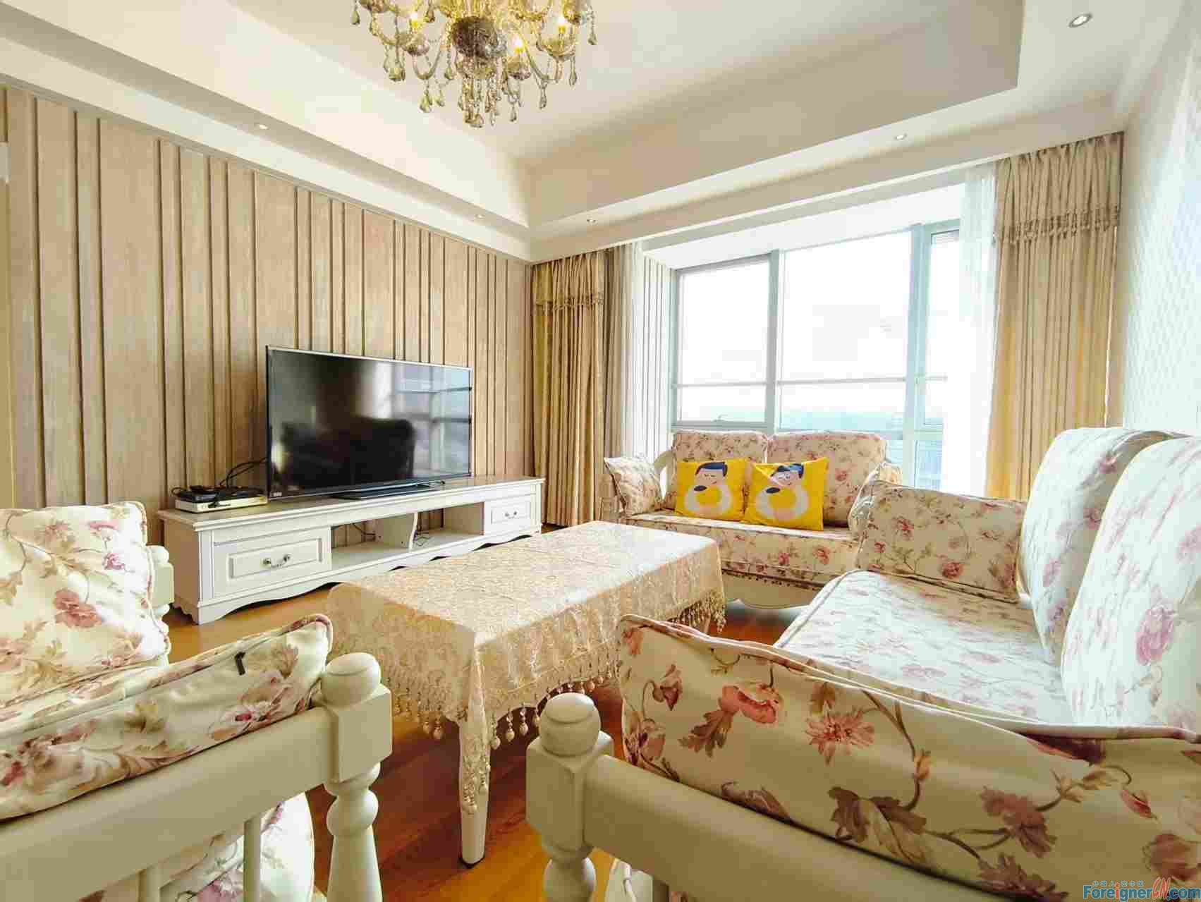 Beautiful！！！Harmony Residential，2rooms，2baths，150sqm，warm,quiet， Lots of light, New furniture/ reasonable price/ convenient life