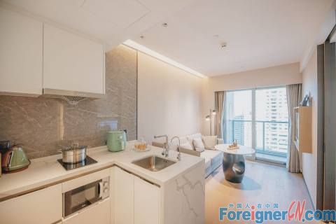 Short-term serviced hotel-style apartment rent in Somerset Pudong Riverside Shanghai 