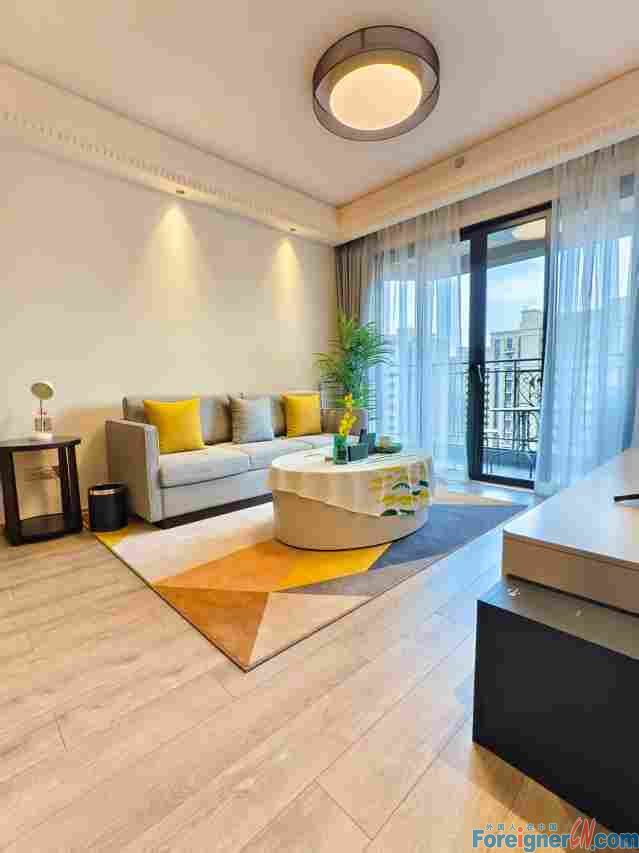 Spacious!!Open balcony ！！！Serviced apartment rent in Somerset Star River Minhang Shanghai