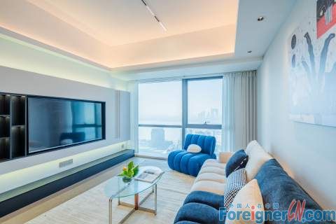 Brand new !! Flats rent timesquare SIP Suzhou/apartment with Jinji lake view rent in Suzhou/2rooms/2 baths/Family friendly/ Floor heating /dryer/Modern design/Central AC/fully furnished/built-in Oven/dishwasher/Close to Times Square/Shinkong place/ Metro 