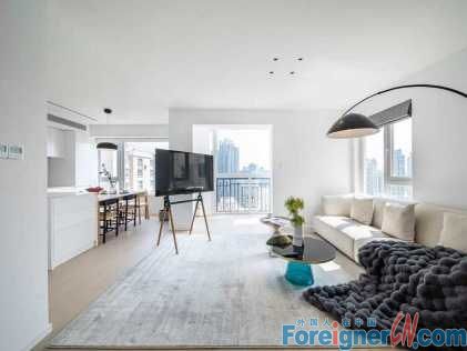 Bright river views！Top-floor luxury apartment for rent in Pudong