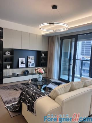 Excellent location !!Living in suzhou/ Modern apartment rent in Suzhou  /3 rooms / /dryer/Modern /New/Central AC/fully furnished/customized cabinets /close to subway station line 5