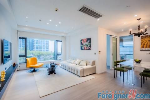 Home finding in Suzhou!! Property rent in Suzhou/Realtors in suzhou/2rooms/Modern/Floor heating and central AC/Central AC/fully furnished/Nearby Jinji Lake and Moon habor,Time Square,Subway line 1