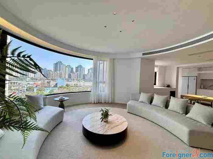 Bright! Floor-to-ceiling windows !! Jade of the bund flat rent in Huangpu Shanghai