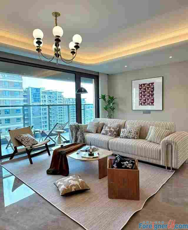 Luxury Apartment rent in SND/flats for lease in suzhou /Modern housing rent in suzhou  /central AC/Floor heating/panoramic bay window/move in ready/kitchen with built-in oven/heated swimming pool/close to subway station line 5